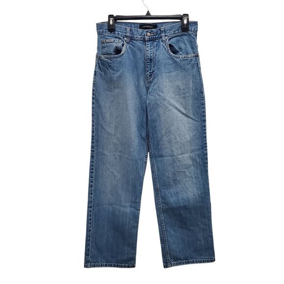 Calvin Klein Jeans Wide Straight Leg Vintage Girl's Light Wash Denim‎ Size 16 - Picture 1 of 10